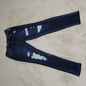 Womens Kancan Jeans, ultra high rise, ankle skinny, sz 28